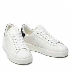 Sneakers Trainers GUESS - Rockies FL6RKE LEA12 WHITE White -GUESS Sales Store 05 0000209894752 plj