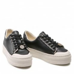 Sneakers Trainers GUESS - Lullu FL7LUL LEA12 BLACK Black -GUESS Sales Store 05 0000300737798 rz