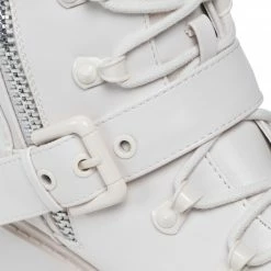 Ankle Boots GUESS - Oklee FL7OKL LEA10 IVORY Beige -GUESS Sales Store 05 0000300738030 pa