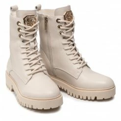 Hiking Boots GUESS - Olone FL7OLO LEA10 IVORY Beige -GUESS Sales Store 05 0000300738054 bs