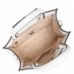 Classic Handbag GUESS - Salford Mini HWWB86 99760 NATURAL/WHITE Beige, White -GUESS Sales Store 05 0000300883464 kt