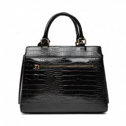 Classic Handbag GUESS - Katey Croc Luxury Satchel HWCB84 94260 BLA Black -GUESS Sales Store 05 0190231588290 ph