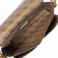 Classic Handbag GUESS - Eco Brenton (ESB) HWESB8 39019 LTL Brown -GUESS Sales Store 05 0190231605324 mf