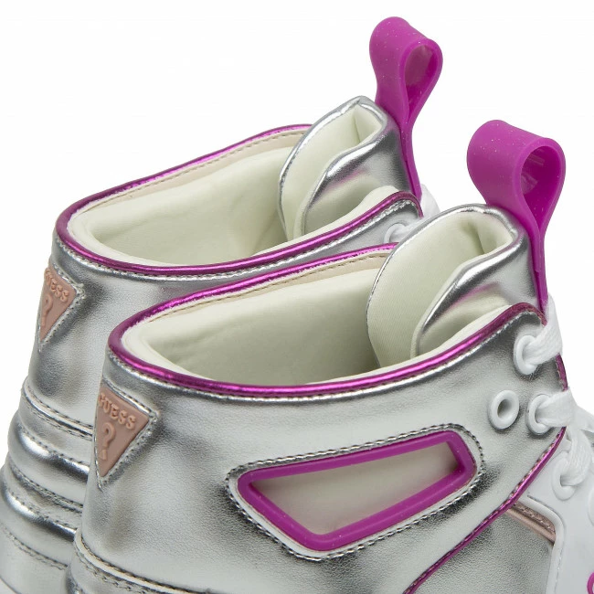 Sneakers Trainers GUESS - Basquet2 FL7B2S LEA12 SILVE Colourful, Silver 5 Sneakers Trainers GUESS - Basquet2 FL7B2S LEA12 SILVE Colourful, Silver - Image 5