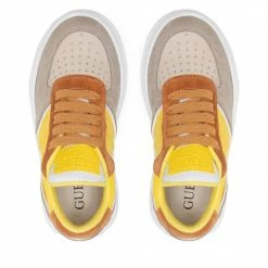 Laced Shoes Trainers GUESS - Af1 FI6GAF LEA12 LTGRE Colourful, Yellow -GUESS Sales Store 06 0000209886375 is