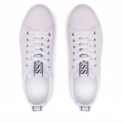 Sneakers Trainers GUESS - Rivet3 FL6RV3 LEA12 WHITE White -GUESS Sales Store 06 0000209895124 kt