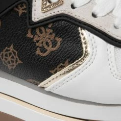 Sneakers Trainers GUESS - Harinna FL7HAR FAL12 BRWHI White, Brown -GUESS Sales Store 06 0000300737422 st