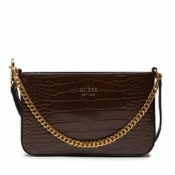 Classic Handbag GUESS - Katey Croc (CB) Mini Bags HWCB84 94720 BRO Brown -GUESS Sales Store 06 0190231592280 mg