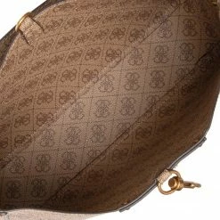 Classic Handbag GUESS - Eco Brenton (ESB) HWESB8 39002 LTL Brown -GUESS Sales Store 06 0190231637363 bs