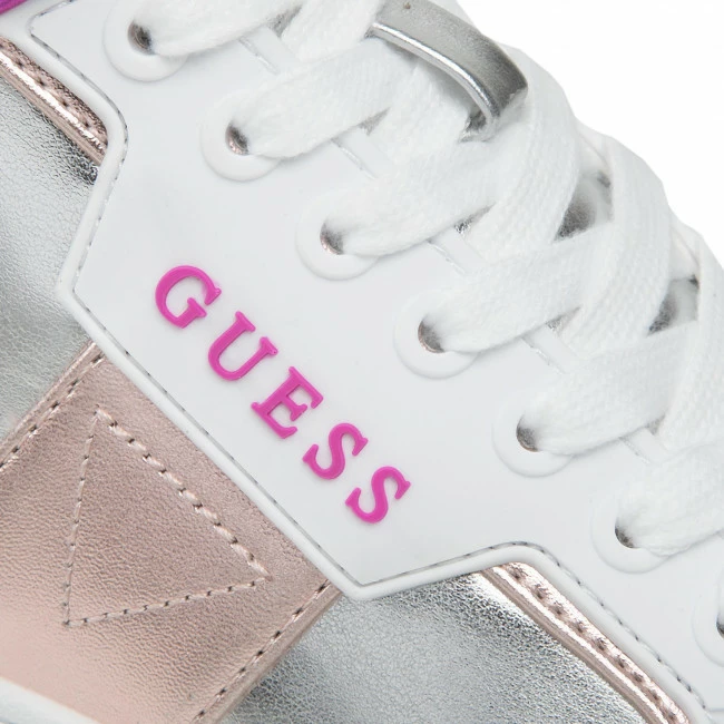 Sneakers Trainers GUESS - Basquet2 FL7B2S LEA12 SILVE Colourful, Silver 6 Sneakers Trainers GUESS - Basquet2 FL7B2S LEA12 SILVE Colourful, Silver - Image 6