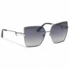 Women's Sunglasses GUESS - GU7733 6108B Shiny Gunmetal/Gradient Smoke Black, Silver