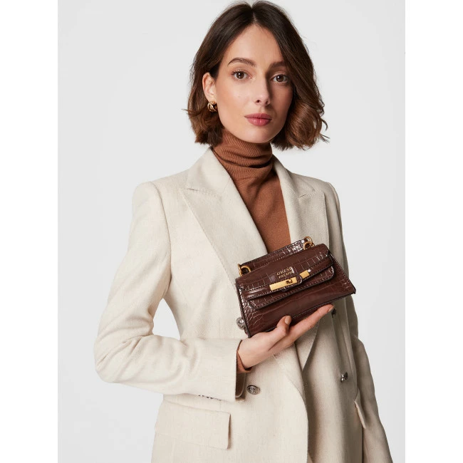 Classic Handbag GUESS - Enisa (CB) Mini Bags HWCB84 21770 BRO Brown 6 Classic Handbag GUESS - Enisa (CB) Mini Bags HWCB84 21770 BRO Brown - Image 6