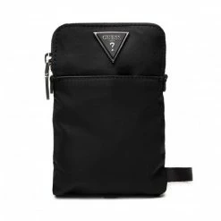 Men's Messenger Bag GUESS - Certosa Smart Device Holder HMECRN P2184 BLA Black