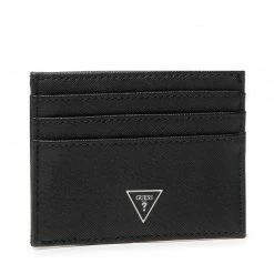 Credit Card Holder GUESS - Certosa Card Case SMCRTO LEA25 BLA Black
